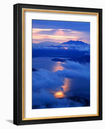 Dawn in Lake Kussharo-null-Framed Photographic Print