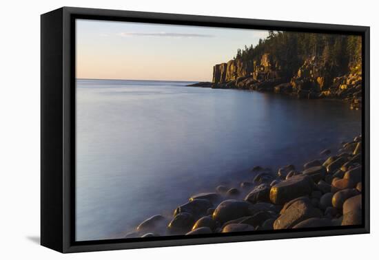 Dawn in Monument Cove in Maine's Acadia National Park-Jerry & Marcy Monkman-Framed Premier Image Canvas