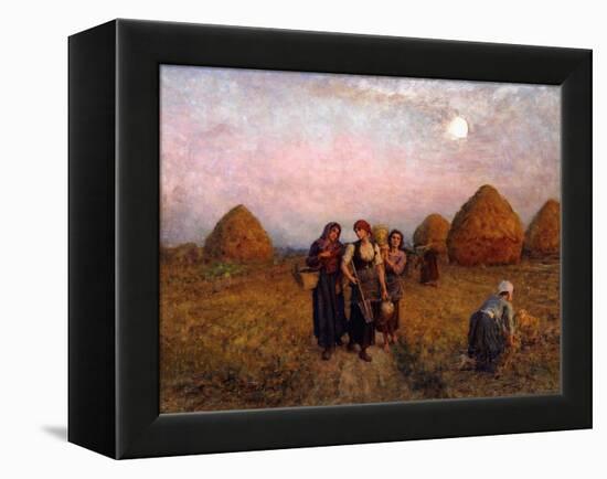 Dawn Labour, 1900-Jules Breton-Framed Premier Image Canvas