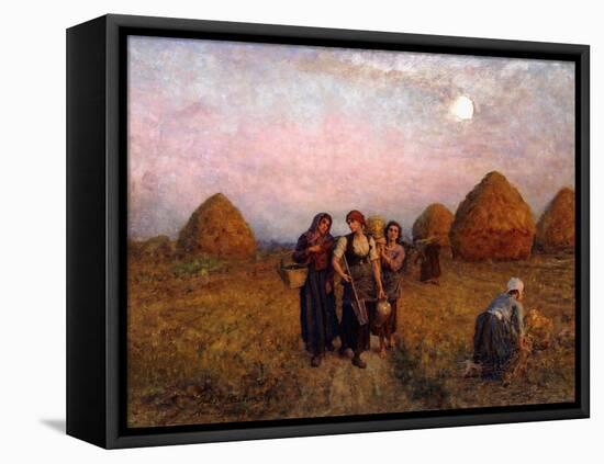 Dawn Labour, 1900-Jules Breton-Framed Premier Image Canvas