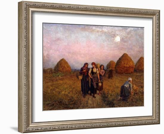 Dawn Labour, 1900-Jules Breton-Framed Giclee Print