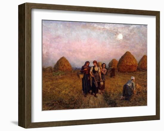 Dawn Labour, 1900-Jules Breton-Framed Giclee Print