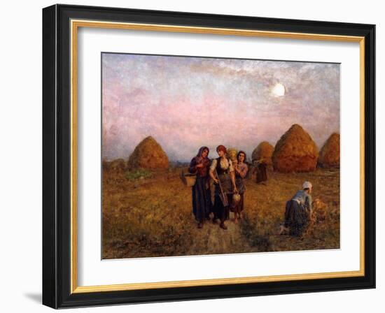 Dawn Labour, 1900-Jules Breton-Framed Giclee Print