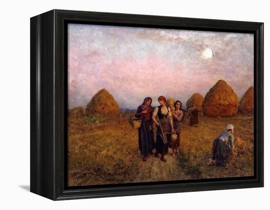 Dawn labour (Ardeurs du crepuscule). 1900-Jules Breton-Framed Premier Image Canvas