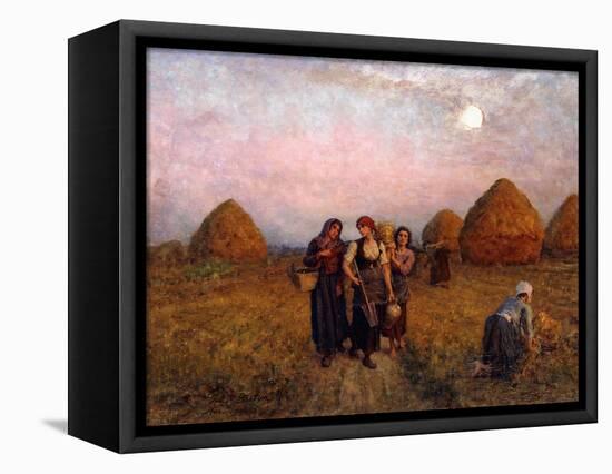 Dawn labour (Ardeurs du crepuscule). 1900-Jules Breton-Framed Premier Image Canvas