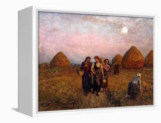 Dawn labour (Ardeurs du crepuscule). 1900-Jules Breton-Framed Premier Image Canvas