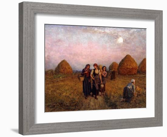 Dawn labour (Ardeurs du crepuscule). 1900-Jules Breton-Framed Giclee Print