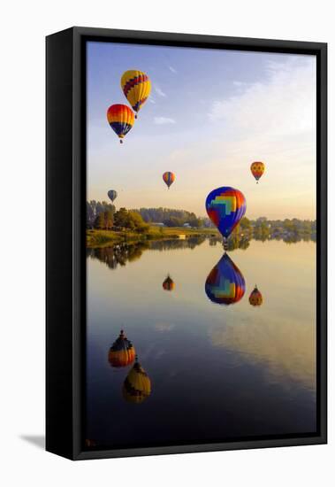 Dawn Light at Prosser Balloon Rally, Prosser, Washington, USA-Richard Duval-Framed Premier Image Canvas