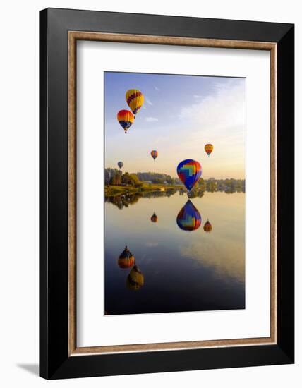 Dawn Light at Prosser Balloon Rally, Prosser, Washington, USA-Richard Duval-Framed Photographic Print