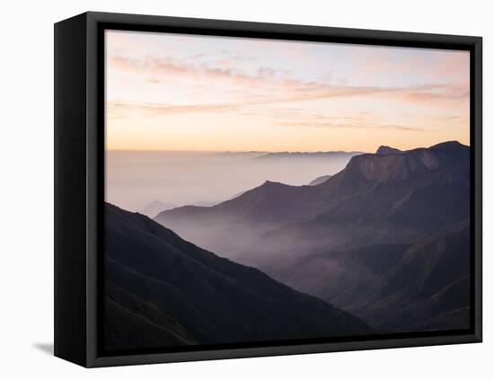 Dawn Light from Top Station, Kerala, India, South Asia-Ben Pipe-Framed Premier Image Canvas