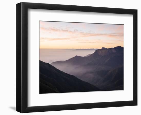 Dawn Light from Top Station, Kerala, India, South Asia-Ben Pipe-Framed Photographic Print