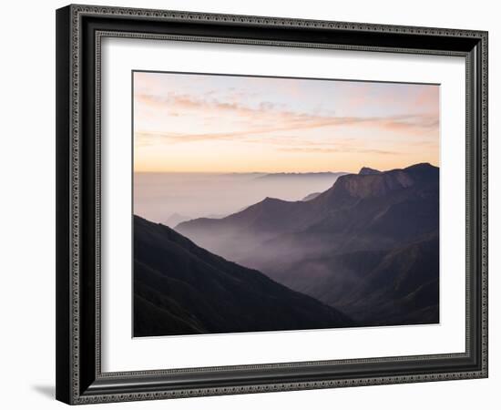 Dawn Light from Top Station, Kerala, India, South Asia-Ben Pipe-Framed Photographic Print