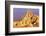 Dawn Light on Manly Beacon from Zabriskie Point, Death Valley National Park. California Usa-Russ Bishop-Framed Photographic Print