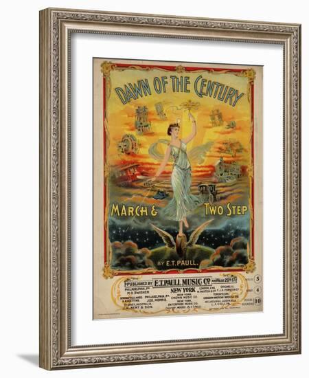 Dawn of the Century March & Two Step, Sam DeVincent Collection, National Museum of American History-null-Framed Art Print