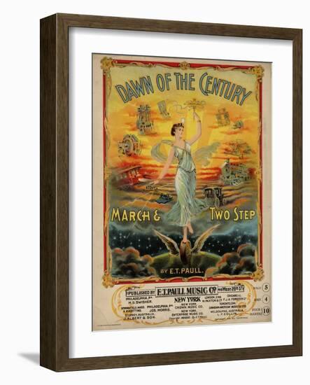 Dawn of the Century March & Two Step, Sam DeVincent Collection, National Museum of American History-null-Framed Art Print