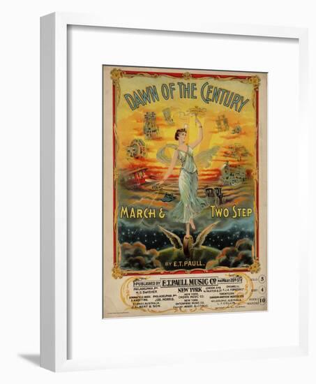 Dawn of the Century March & Two Step, Sam DeVincent Collection, National Museum of American History-null-Framed Art Print