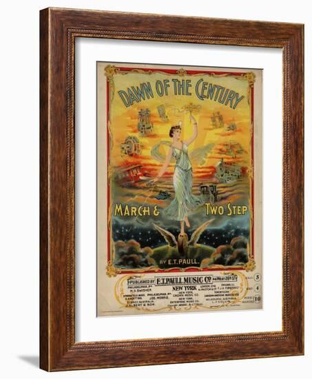 Dawn of the Century March & Two Step, Sam DeVincent Collection, National Museum of American History-null-Framed Art Print