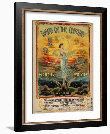 Dawn of the Century March & Two Step, Sam DeVincent Collection, National Museum of American History-null-Framed Art Print