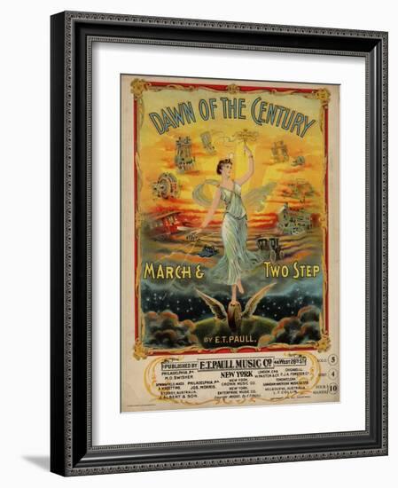 Dawn of the Century March & Two Step, Sam DeVincent Collection, National Museum of American History-null-Framed Art Print