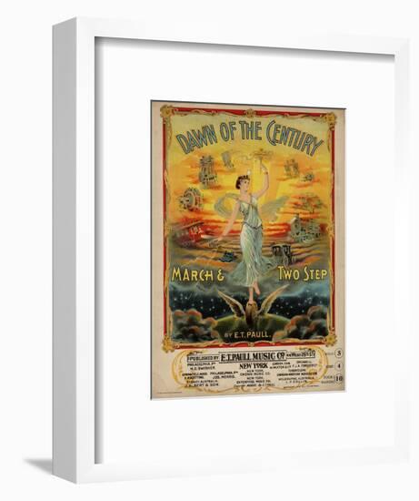 Dawn of the Century March & Two Step, Sam DeVincent Collection, National Museum of American History-null-Framed Art Print