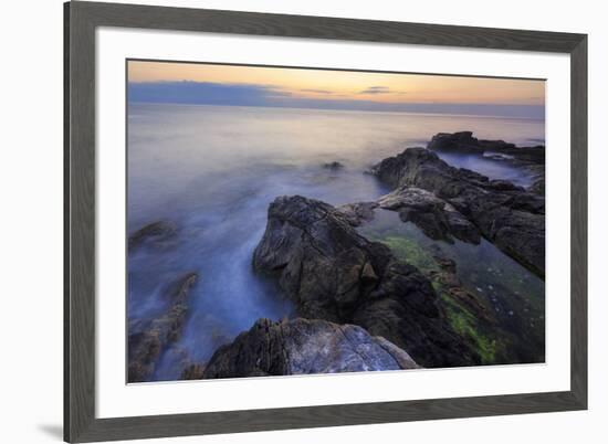 Dawn on Appledore Island, Maine. Isles of Shoals.-Jerry & Marcy Monkman-Framed Premium Photographic Print