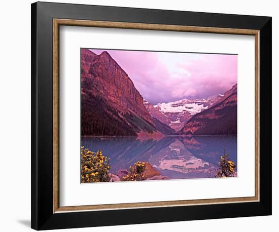 Dawn on Lake Louise, Alberta, Canada-Charles Sleicher-Framed Photographic Print