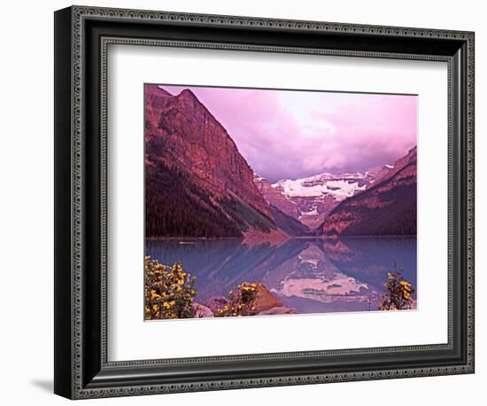 Dawn on Lake Louise, Alberta, Canada-Charles Sleicher-Framed Photographic Print