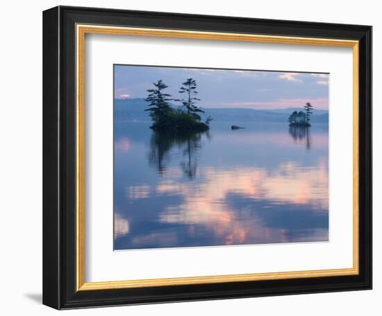 Dawn on Lake Winnepesauke, Moultonboro Neck, Moultonboro, New Hampshire, USA-Jerry & Marcy Monkman-Framed Photographic Print