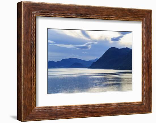 Dawn on Storfjord (Storfjorden), Norway, Scandinavia, Europe-Amanda Hall-Framed Photographic Print