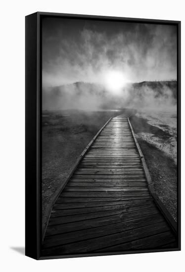 Dawn Over Buscuit Basin, Yellowstone National Park-Bryan Jolley-Framed Stretched Canvas