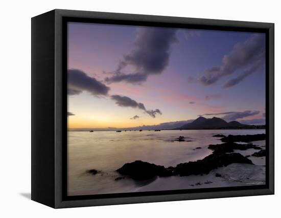 Dawn Over Clew Bay and Croagh Patrick Mountain, Connacht, Republic of Ireland (Eire)-Gary Cook-Framed Premier Image Canvas