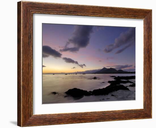 Dawn Over Clew Bay and Croagh Patrick Mountain, Connacht, Republic of Ireland (Eire)-Gary Cook-Framed Photographic Print