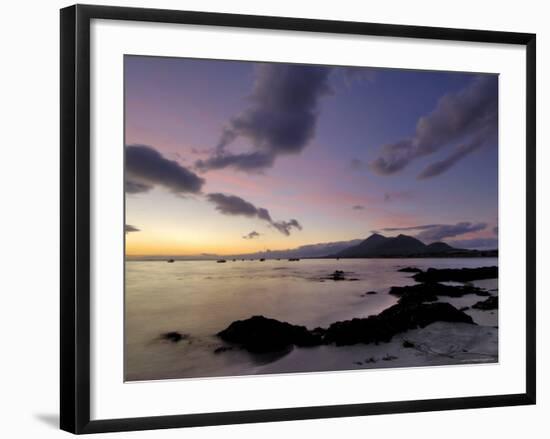 Dawn Over Clew Bay and Croagh Patrick Mountain, Connacht, Republic of Ireland (Eire)-Gary Cook-Framed Photographic Print