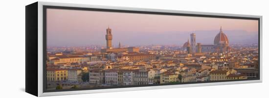 Dawn Over Florence Showing the Duomo and Uffizi, Tuscany, Italy-Lee Frost-Framed Premier Image Canvas