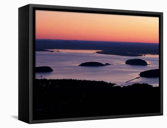 Dawn over Frenchman Bay, Acadia National Park, Maine, USA-Jerry & Marcy Monkman-Framed Premier Image Canvas