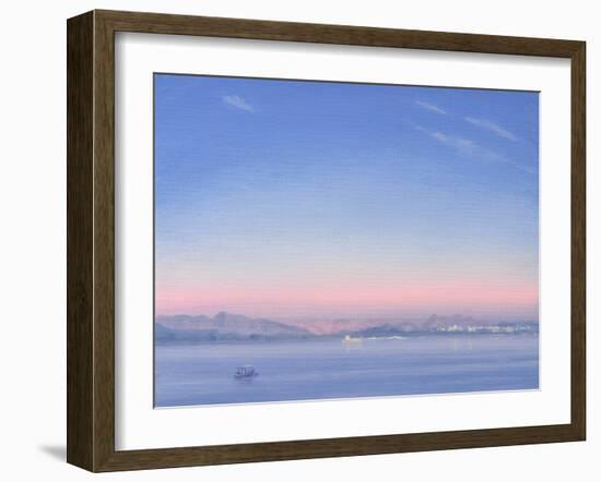 Dawn over Lake Piccola-Derek Hare-Framed Giclee Print