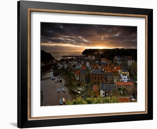 Dawn over Staithes-Doug Chinnery-Framed Photographic Print