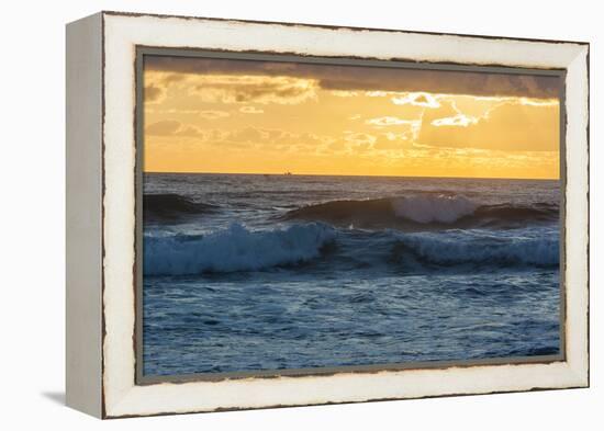 Dawn over the Atlantic Ocean at Coast Guard Beach , Eastham, Massachusetts-Jerry and Marcy Monkman-Framed Premier Image Canvas