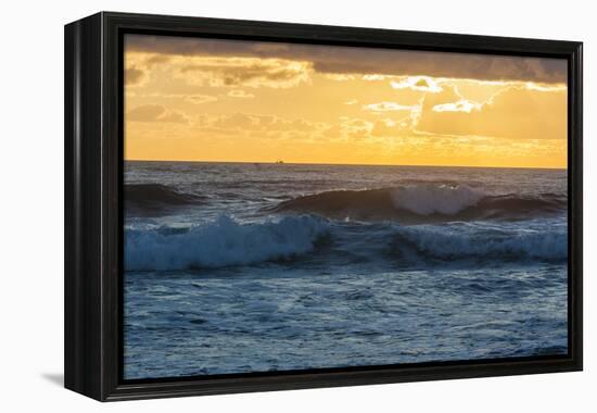 Dawn over the Atlantic Ocean at Coast Guard Beach , Eastham, Massachusetts-Jerry and Marcy Monkman-Framed Premier Image Canvas