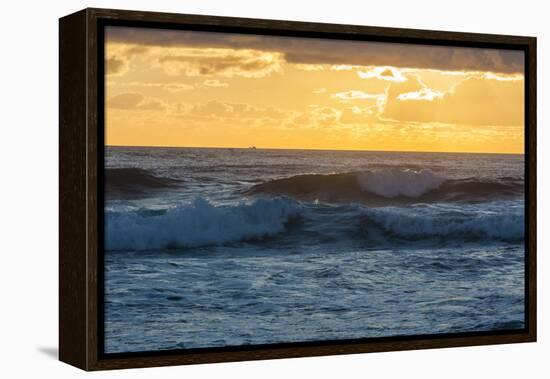 Dawn over the Atlantic Ocean at Coast Guard Beach , Eastham, Massachusetts-Jerry and Marcy Monkman-Framed Premier Image Canvas