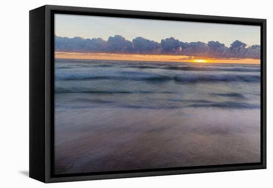 Dawn over the Atlantic Ocean at Coast Guard Beach , Eastham, Massachusetts-Jerry and Marcy Monkman-Framed Premier Image Canvas