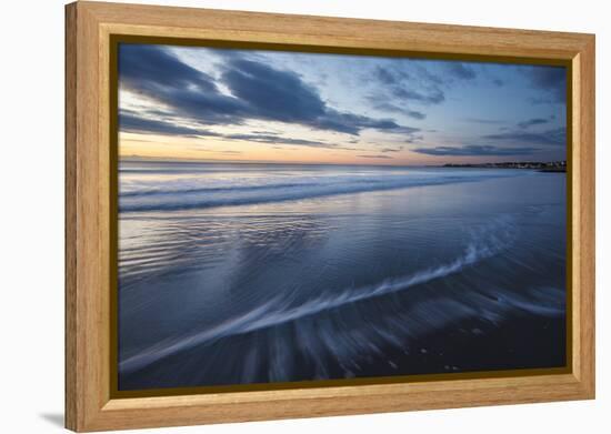 Dawn over the Atlantic Ocean at Wallis Sands SP in Rye, New Hampshire-Jerry & Marcy Monkman-Framed Premier Image Canvas