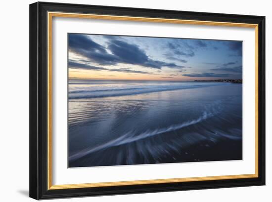 Dawn over the Atlantic Ocean at Wallis Sands SP in Rye, New Hampshire-Jerry & Marcy Monkman-Framed Photographic Print