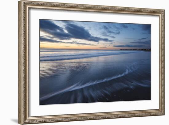 Dawn over the Atlantic Ocean at Wallis Sands SP in Rye, New Hampshire-Jerry & Marcy Monkman-Framed Photographic Print