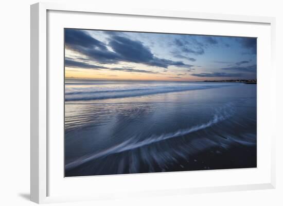 Dawn over the Atlantic Ocean at Wallis Sands SP in Rye, New Hampshire-Jerry & Marcy Monkman-Framed Photographic Print