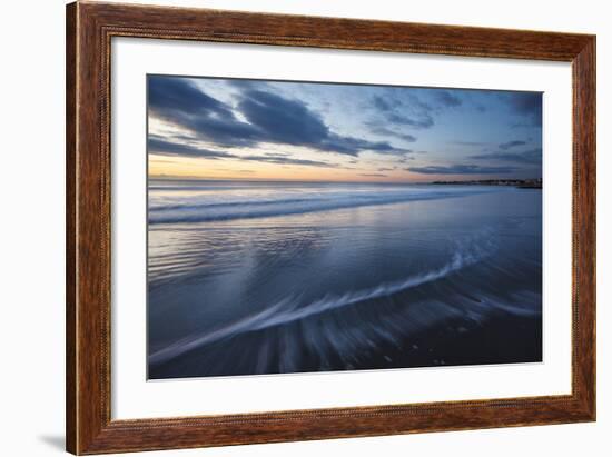 Dawn over the Atlantic Ocean at Wallis Sands SP in Rye, New Hampshire-Jerry & Marcy Monkman-Framed Photographic Print