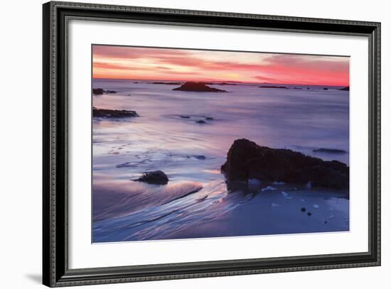 Dawn over the Atlantic Ocean in Rye, New Hampshire. Wallis Sands SP-Jerry & Marcy Monkman-Framed Photographic Print