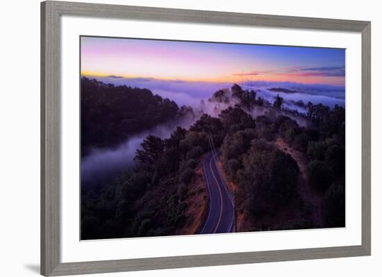 Dawn Over the Easy Bay Hills Oakland Montclair Grizzly Peak-Vincent James-Framed Photographic Print