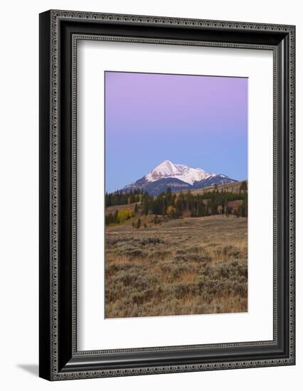 Dawn over the Gallatin Range and Swan Lake Flats, Yellowstone National Park, Wyoming, U.S.A.-Gary Cook-Framed Photographic Print