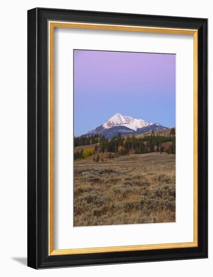 Dawn over the Gallatin Range and Swan Lake Flats, Yellowstone National Park, Wyoming, U.S.A.-Gary Cook-Framed Photographic Print